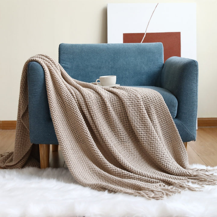 Chunky Knit Throw Blanket