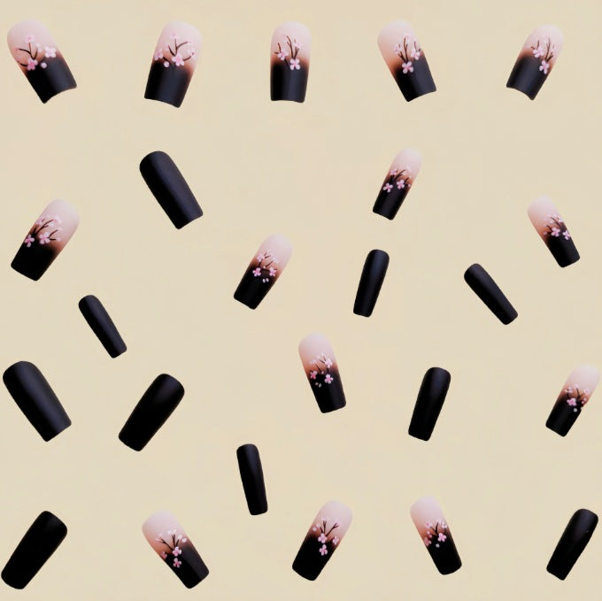 Artistic Floral French Nail Art Set Stornfield