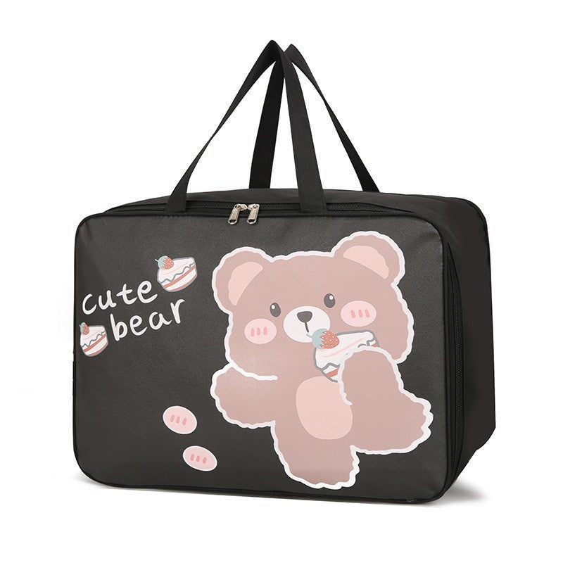 Cute Cartoon Bear Canvas Tote