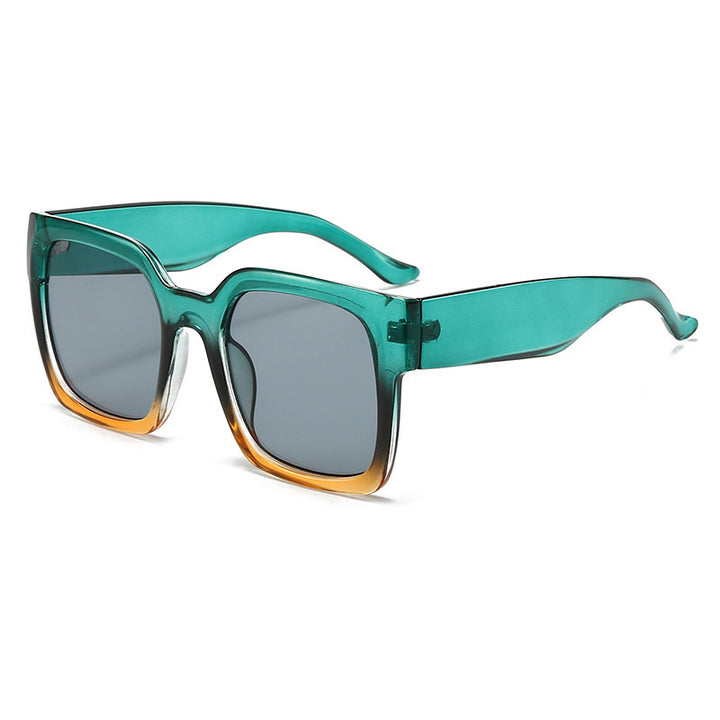 Women's square sunglasses with stylish transparent frame and soft color gradient Stornfield