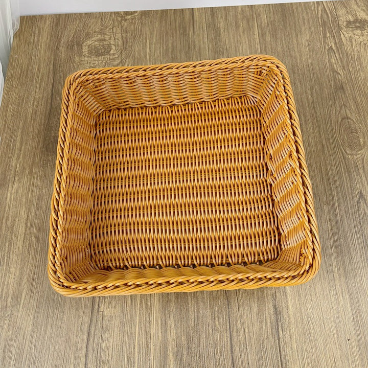 Women rectangular woven storage basket Stornfield