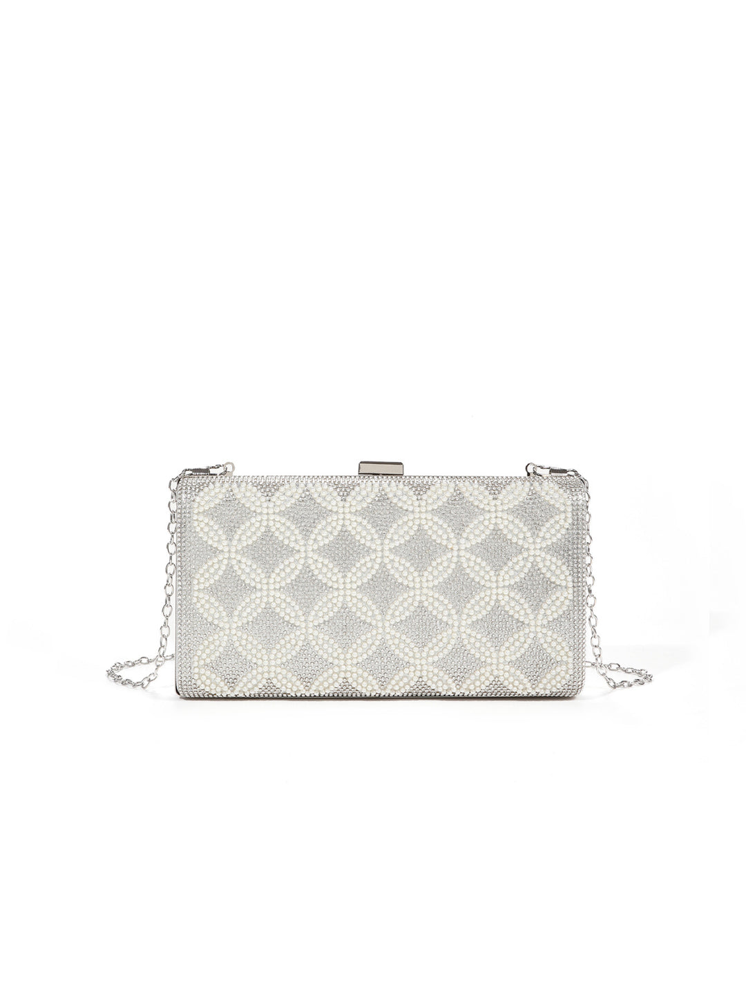Opulent Crystal-Embellished Evening Clutch