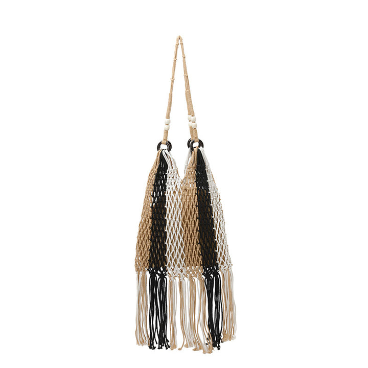 Macrame Tote Bag with Tassels Stornfield