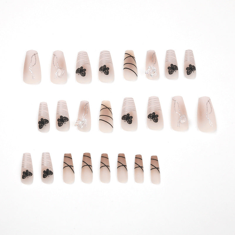 Artful Nail Extensions with Modern Graphics Stornfield
