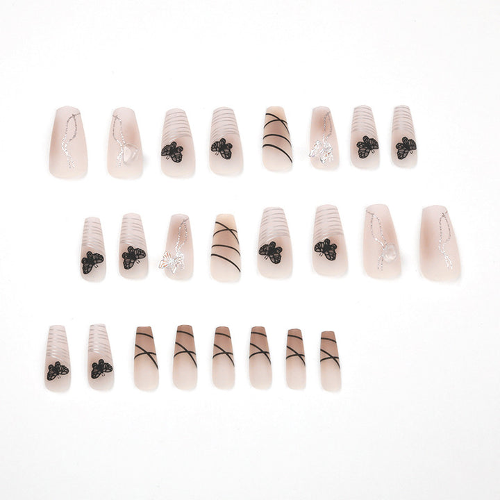 Artful Nail Extensions with Modern Graphics Stornfield
