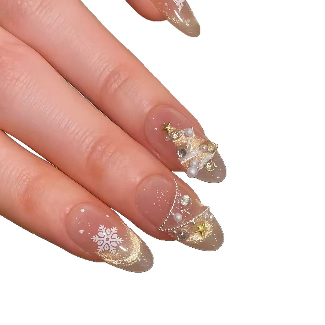 Glamorous Decorative Press-On Nail Art