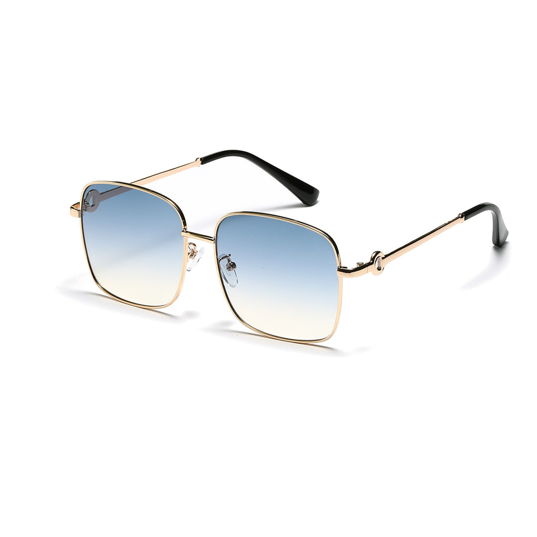 Ladies elegant square sunglasses with high-quality metal frame Stornfield