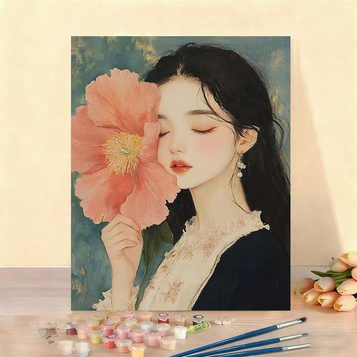DIY Floral Portrait Paint by Numbers Kit Stornfield