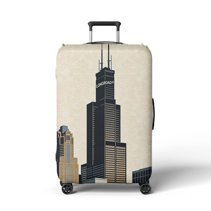 Women's suitcase cover in futuristic design Stornfield