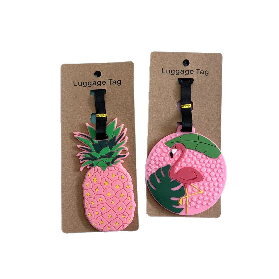 Pineapple-Themed Silicone Luggage Tag Stornfield