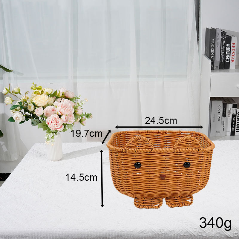 Cute Animal-Themed Woven Storage Basket Stornfield