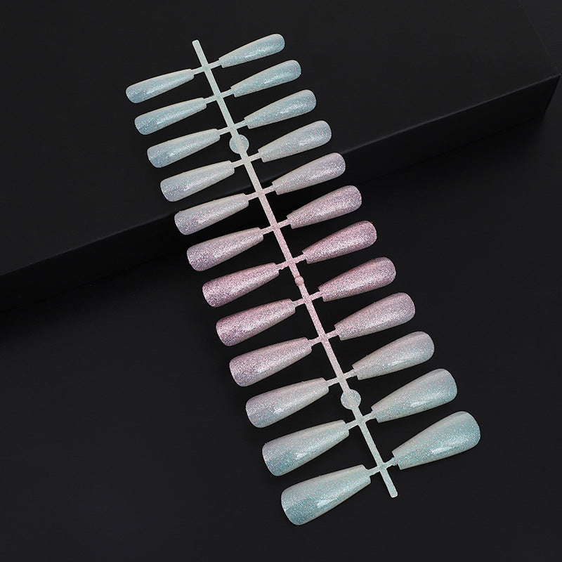 Nail art set with glitter and elegant transitions Stornfield
