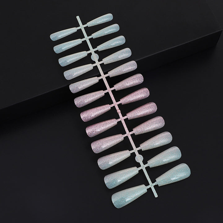 Nail art set with glitter and elegant transitions Stornfield