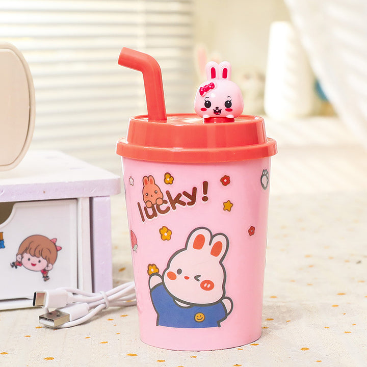Women’s drinking cup with integrated straw and playful animal design Stornfield