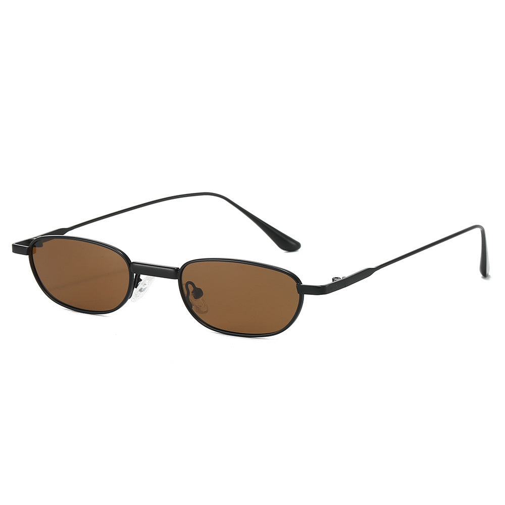 Sleek Minimalist Oval Sunglasses Stornfield