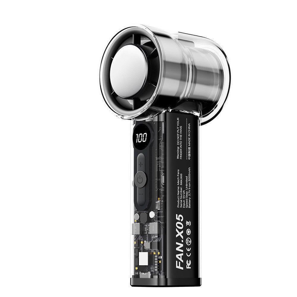 Women Portable High-Performance Fan with Digital Display Stornfield