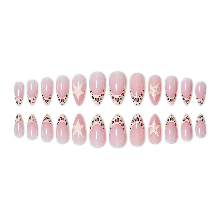 Artistic Star and Animal Print Nail Art Extensions Stornfield