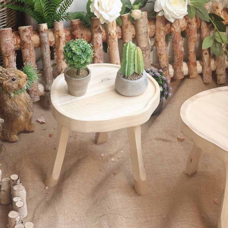 Elegant wood side table Stornfield