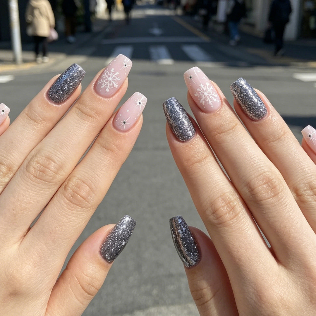 Festive Glitter Nail Art Enhancements Stornfield
