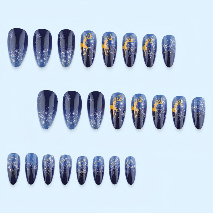 Creative artificial nails with winter motif Stornfield