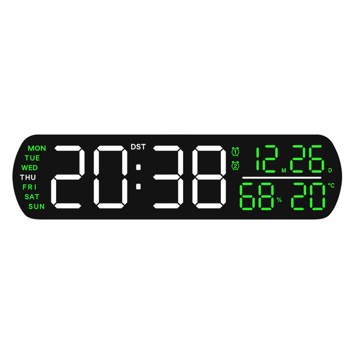 Digital wall clock with temperature and hygrometer display Stornfield