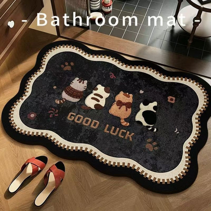 Cute Animal-Themed Bathroom Mat