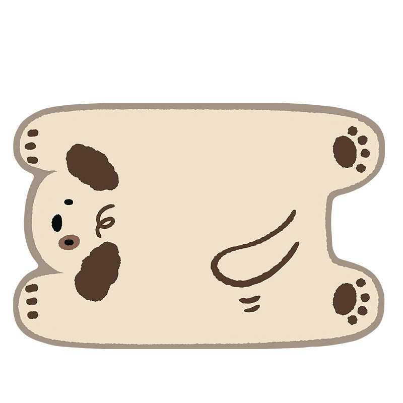 Playful Animal Design Bath Mat