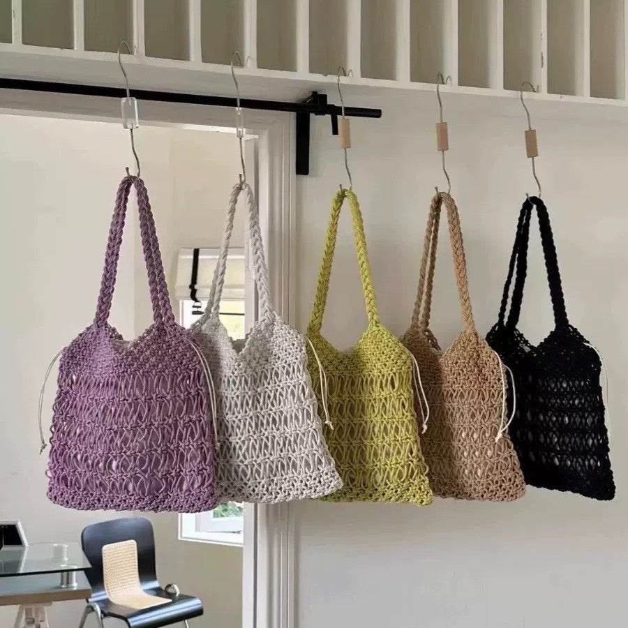 Hand-knotted shopping and beach bag Stornfield