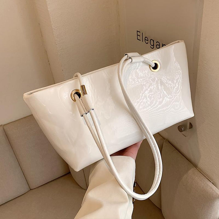 Glossy Patent Leather Handbag
