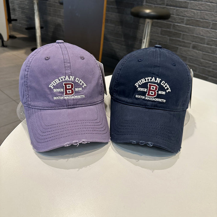 Men's Vintage-Inspired Embroidered Baseball Cap Stornfield