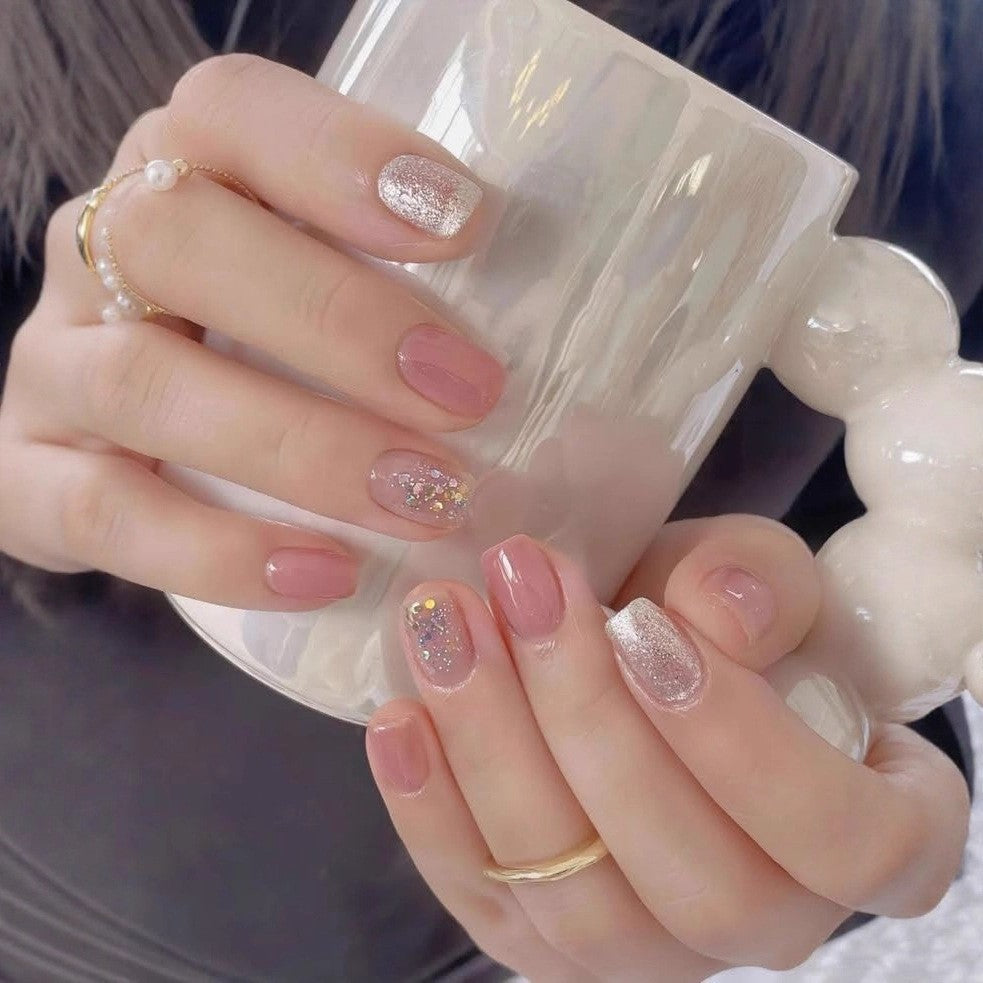 Glitter Artificial Nails Stornfield