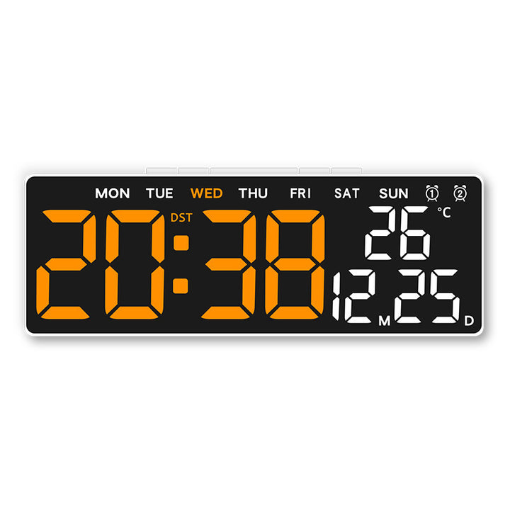 Digital weather alarm clock with large LED display and temperature display Stornfield
