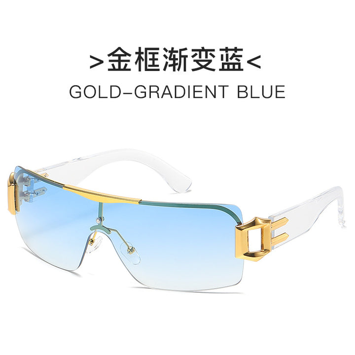 Women futuristic sunglasses with elegant transparent frame Stornfield