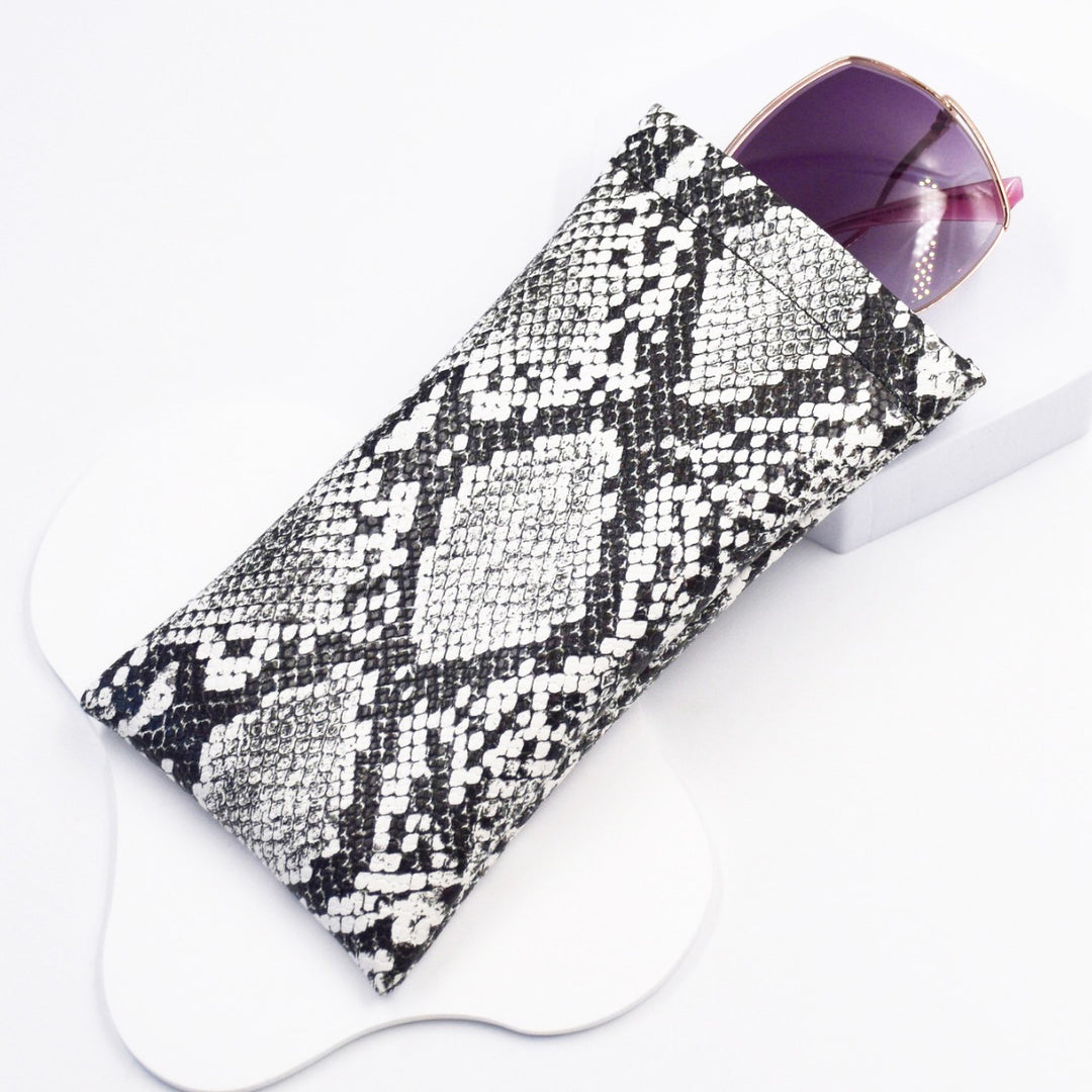 Stylish Snake Print Eyewear Case Stornfield