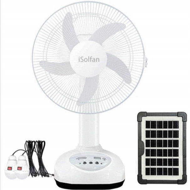 Women's portable solar standing fan with USB connection and smart control Stornfield