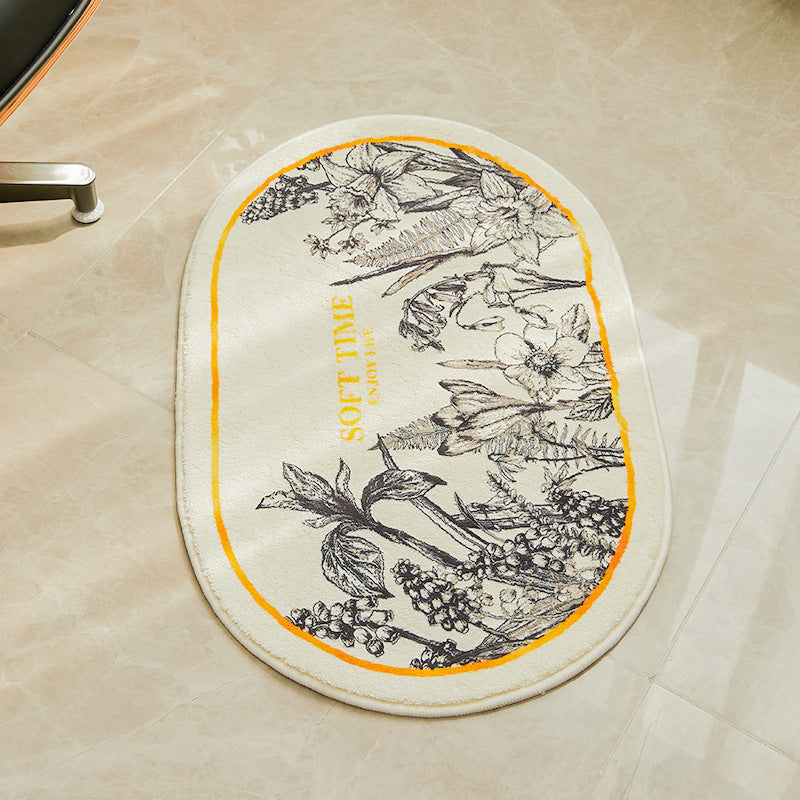 Decorative Botanical Bathroom Mat