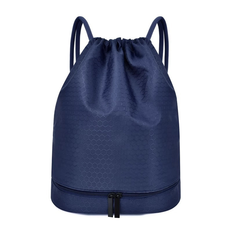 Lightweight Hexagonal Pattern Drawstring Backpack Stornfield