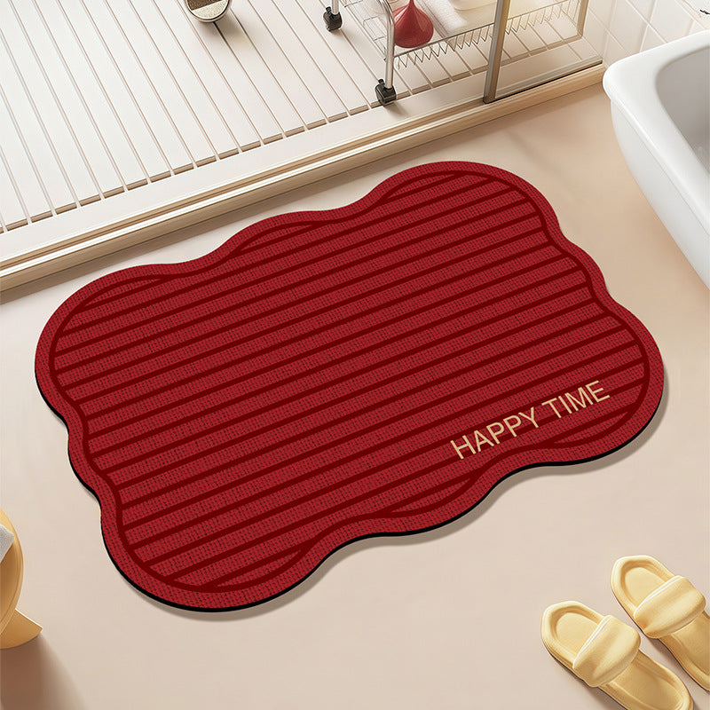 Cloud-Shaped Plush Bath Mat