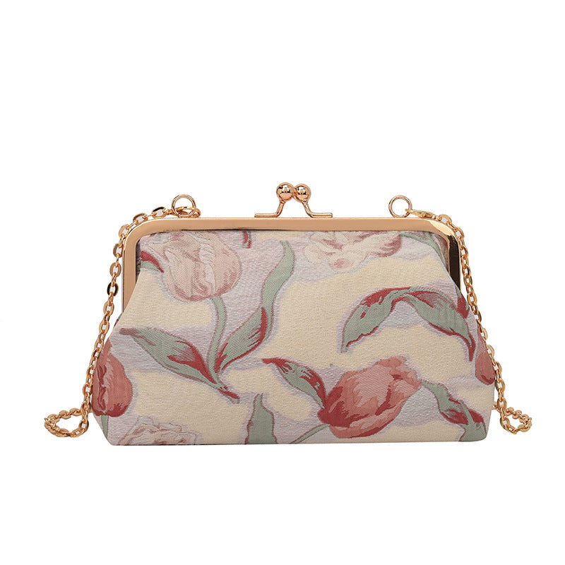 Decorative Floral Clutch