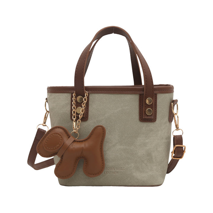 Playful Denim Mini Handheld Tote Bag Stornfield