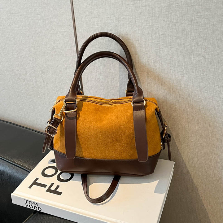 Handcrafted Suede Satchel Bag