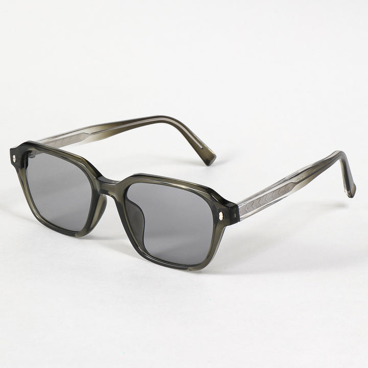 Women's rectangular sunglasses with trendy transparent frame Stornfield