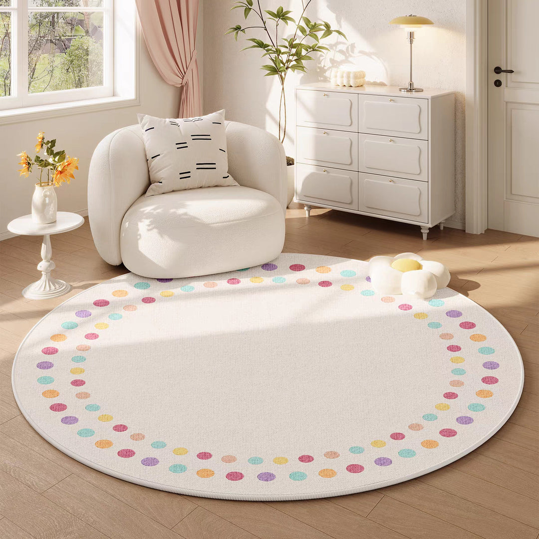 Playful Round Area Rug