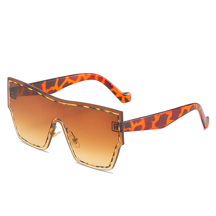 Women futuristic oversized wraparound sunglasses Stornfield