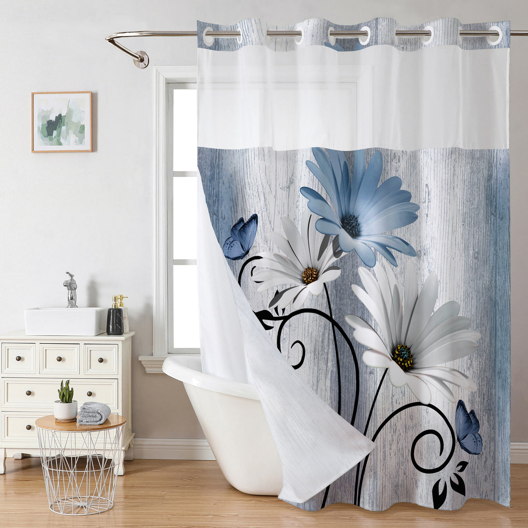 Floral Print Shower Curtain Stornfield
