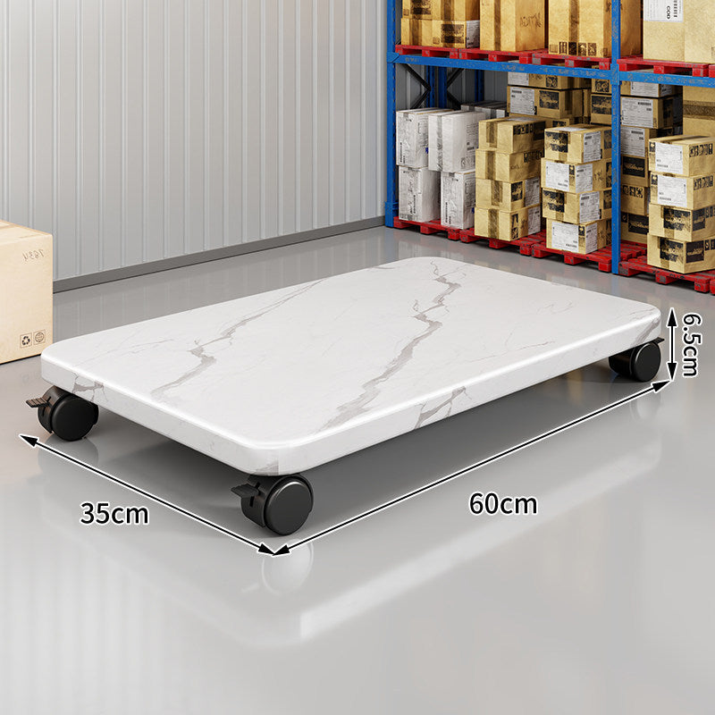 Low-Profile Rolling Plant & Furniture Base with Locking Swivel Casters