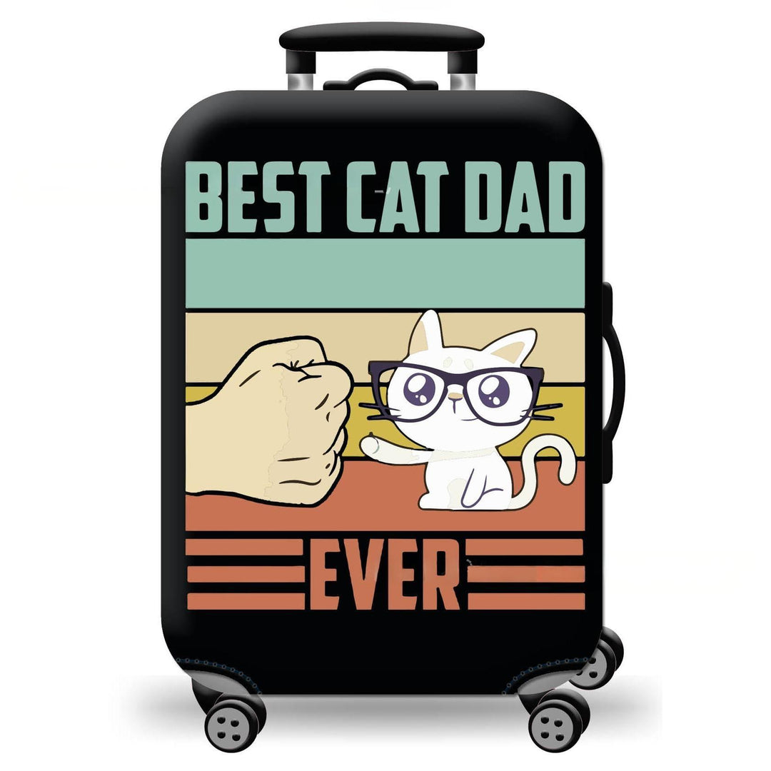 Unisex hard-shell suitcase with playful cat design Stornfield