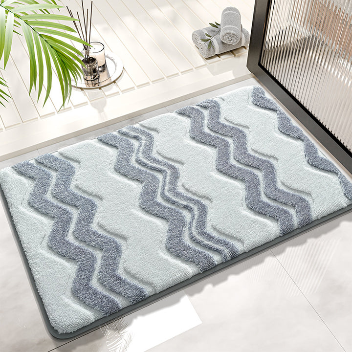 Textured Memory Foam Bathroom Mat Stornfield