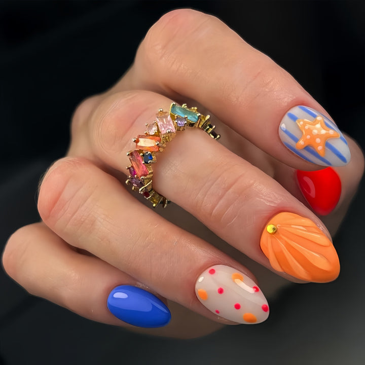 Artificial nails in playful summer design Stornfield