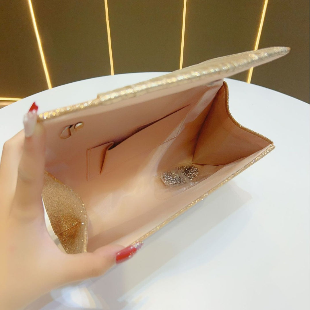 Glamorous Pleated Evening Clutch